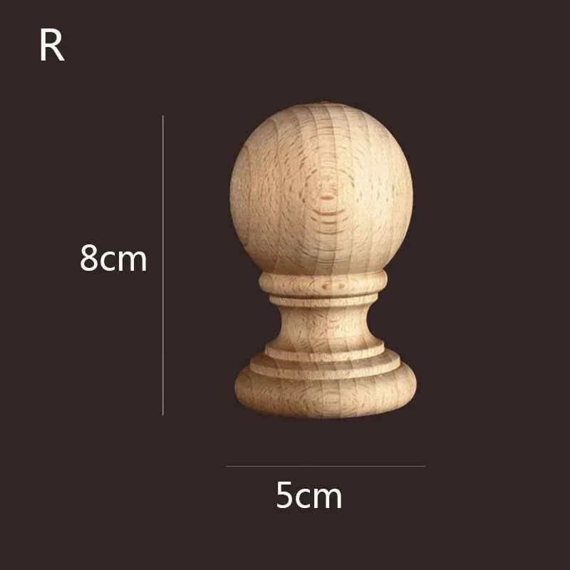 Vintage Wood Carved Cabinet Seat Feets European Style Home Decor Applique Ornament Furniture Sofa Legs Decoration Accessories