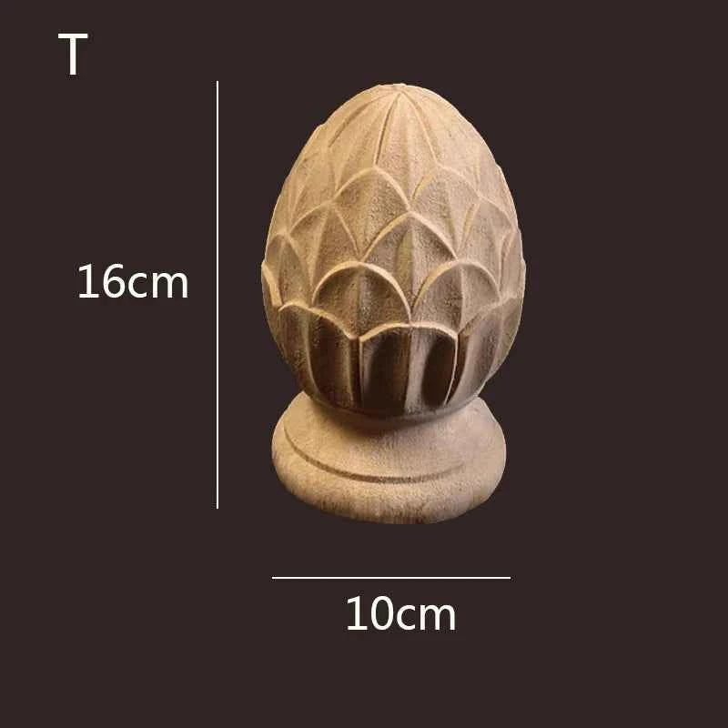 Vintage Wood Carved Cabinet Seat Feets European Style Home Decor Applique Ornament Furniture Sofa Legs Decoration Accessories