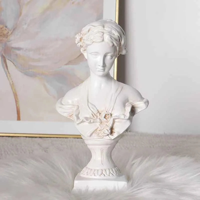 Greek Style Bust Statues for Sketching, Home Decorations for Bedroom, Living Room, and Study Desk