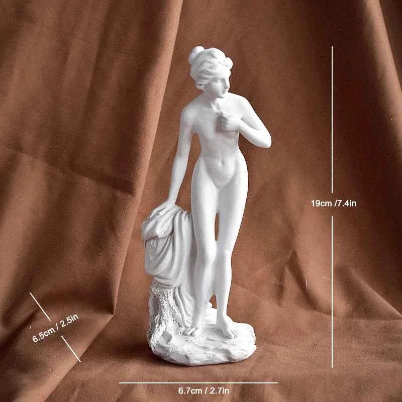 19cm/36cm Aphrodite Sculpture Greek Godness Venus Statue Desktop Bookshelf Decoration Objects Home Room Office Decor Accent