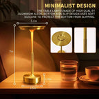 Rechargeable Table Lamp LED Touch Sensor Desktop Night Light Wireless Reading Lamp for Restaurant Hotel Bar Bedroom Decor Light