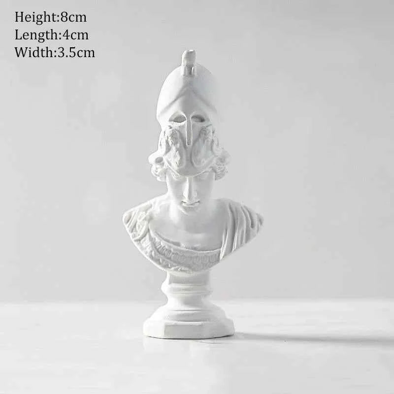 Ancient Greek Goddess Athena Sun God Apollo Mini Plaster Resin Statue Nordic Home Decoration David Head Figurine Art Ornaments