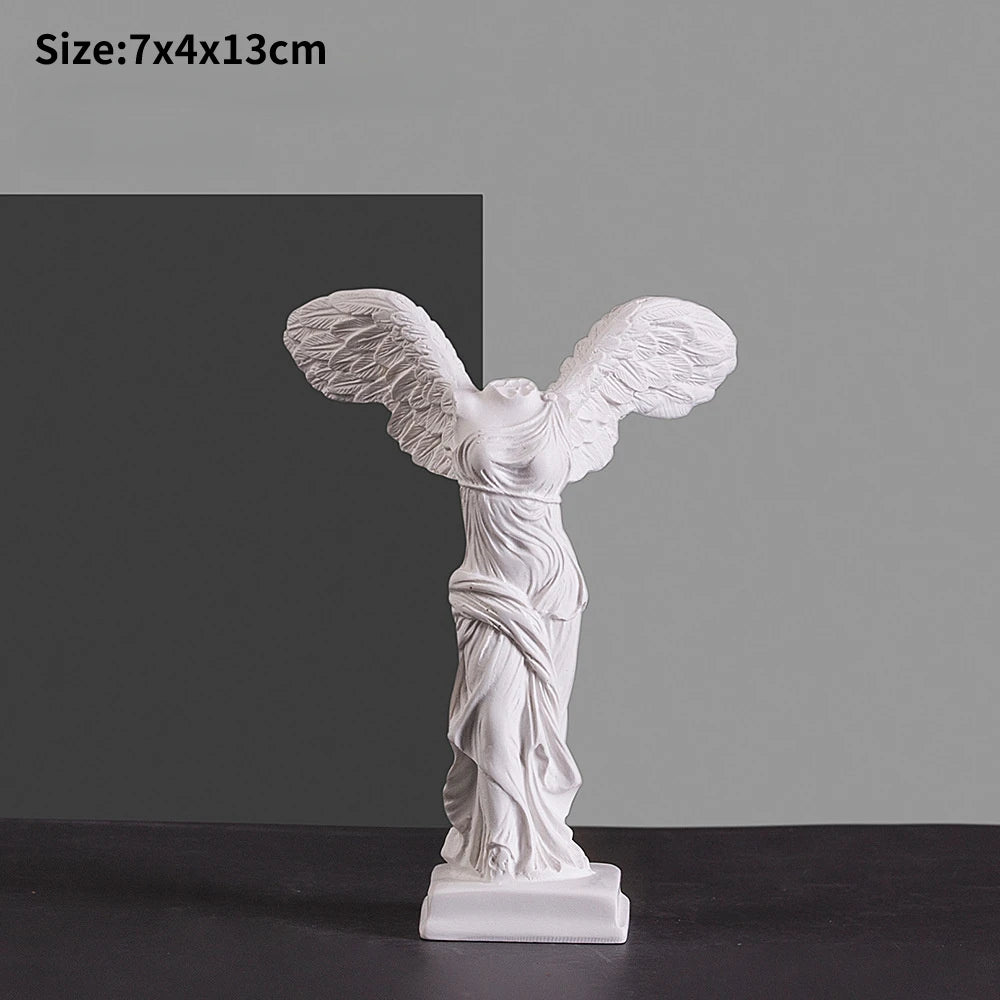 Winged Victory of Samothrace White Statue