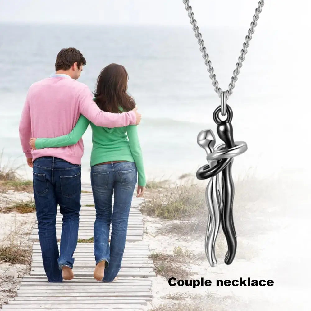 HUG EMBRACE PENDANT NECKLACE