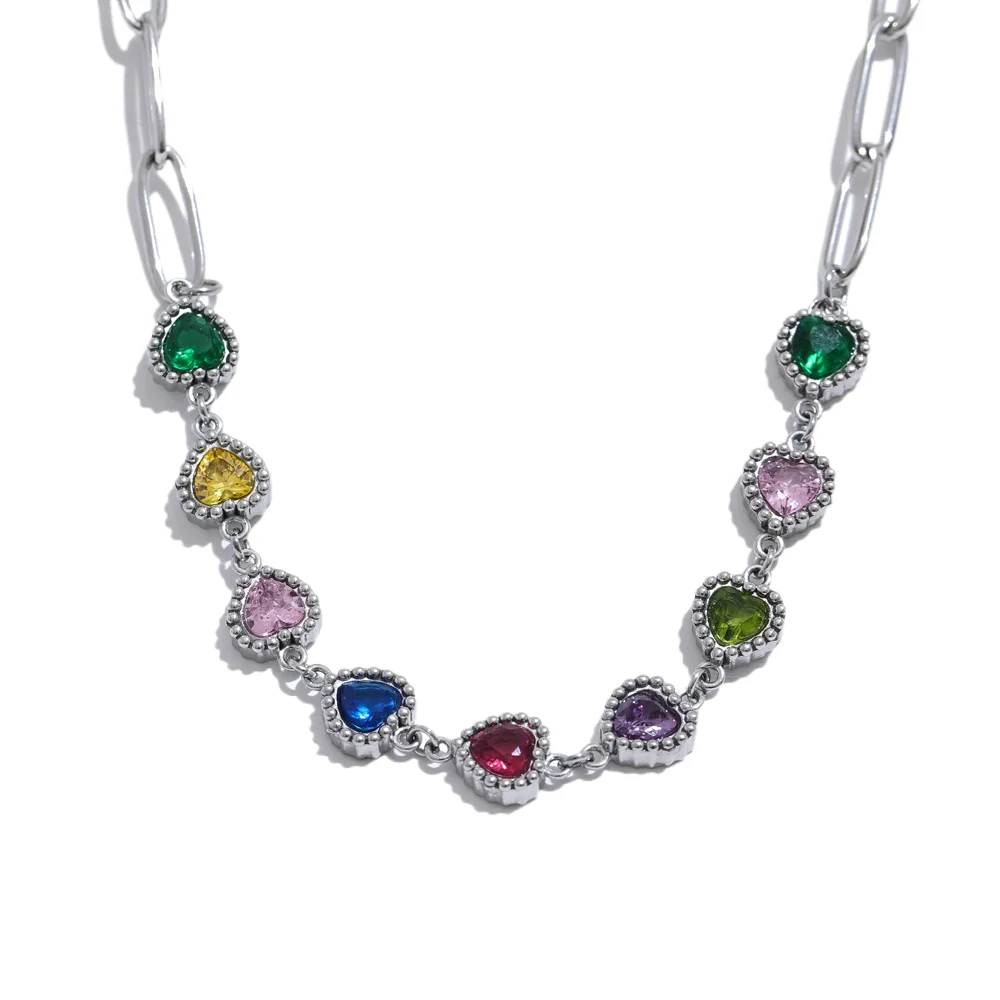 CHROMA HEART COLLAR NECKLACE