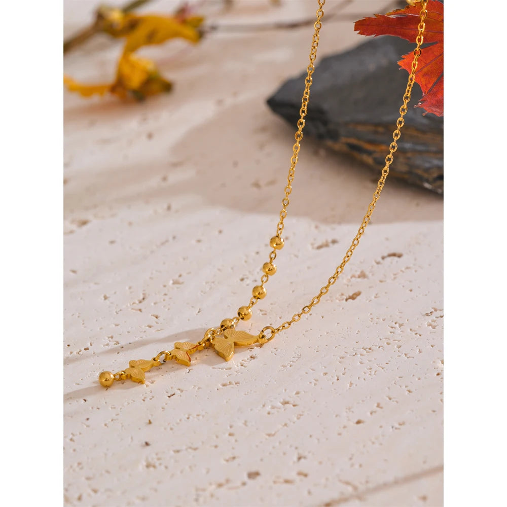 AURORA BUTTERFLY PENDANT NECKLACE