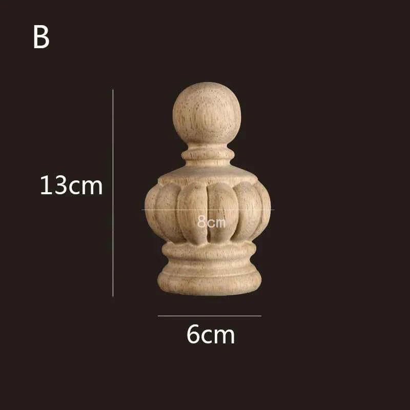 Vintage Wood Carved Cabinet Seat Feets European Style Home Decor Applique Ornament Furniture Sofa Legs Decoration Accessories