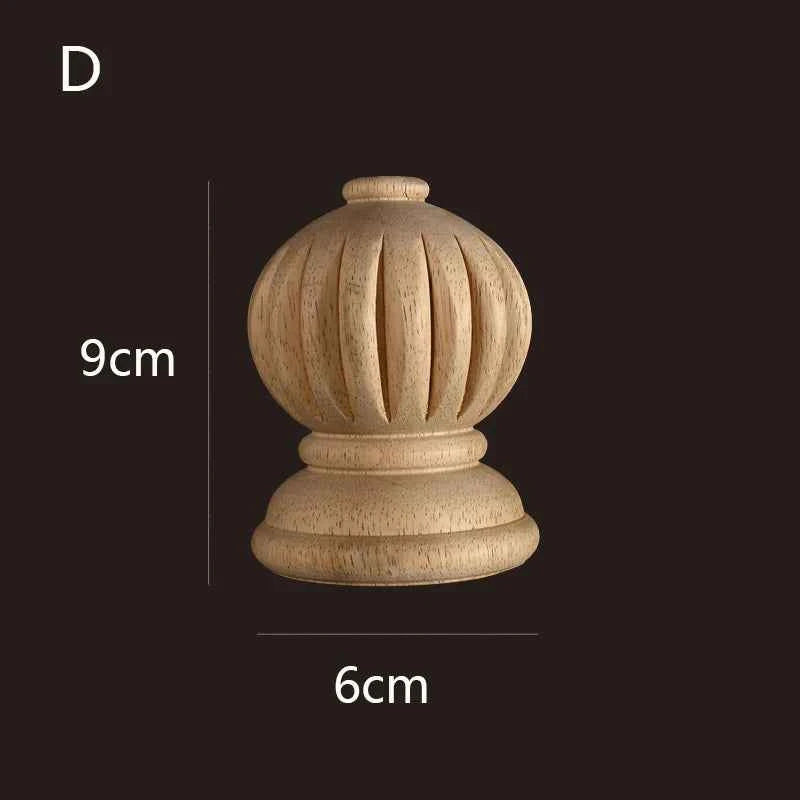 Vintage Wood Carved Cabinet Seat Feets European Style Home Decor Applique Ornament Furniture Sofa Legs Decoration Accessories