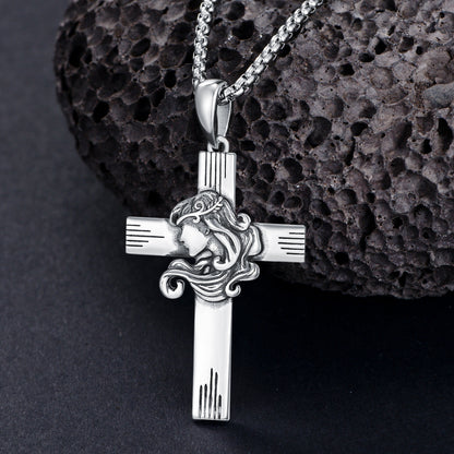 ZODIAC CROSS NECKLACE 925 STERLING SILVER