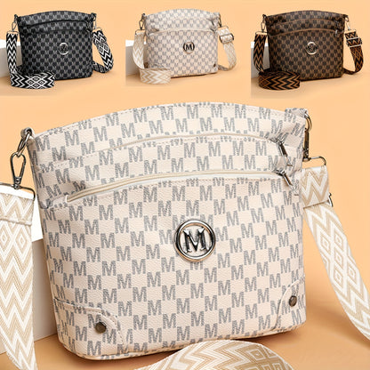 ELEGANT MONOGRAMMED FAUX LEATHER TOTE