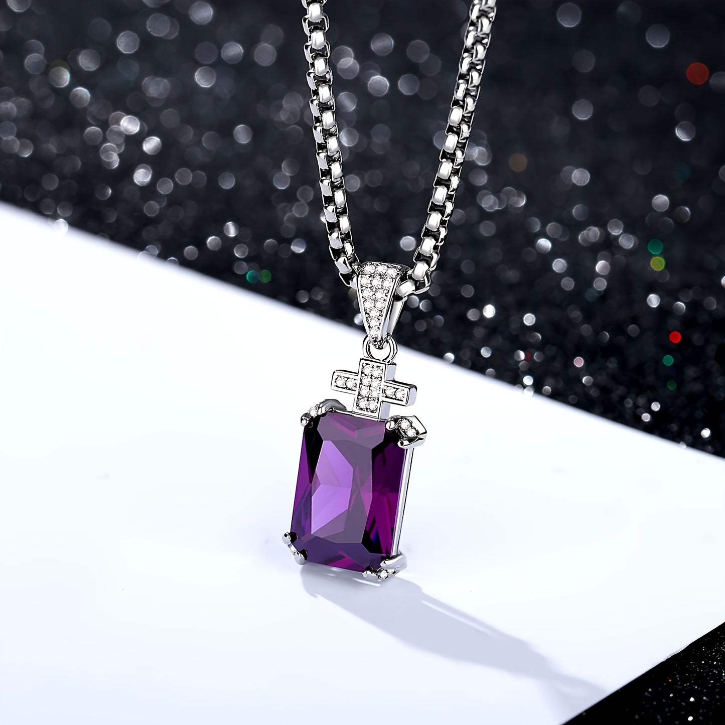 MEN'S VINTAGE CROSS NECKLACE 304L STAINLESS STEEL