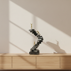 Modern Book Stairs Statue Knowledge Ascent