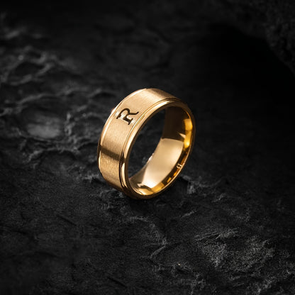 STAINLESS LETTER RING