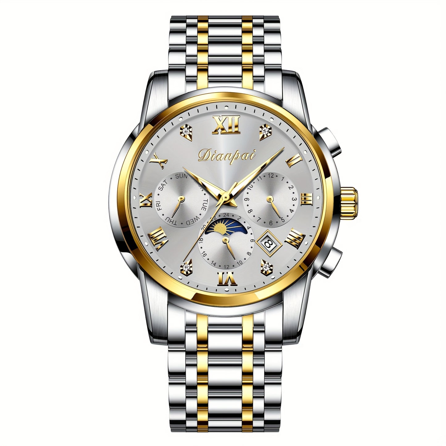 Men’s Automatic Blue Dial Moon Phase Watch