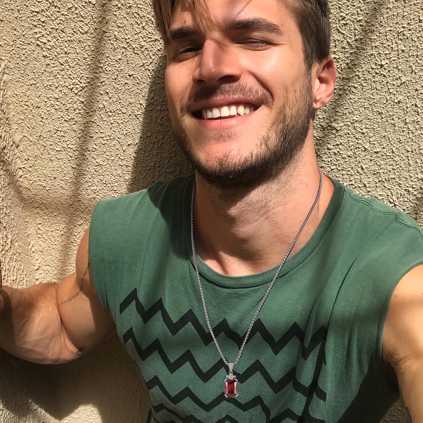 MEN'S VINTAGE CROSS NECKLACE 304L STAINLESS STEEL