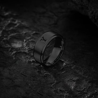 STAINLESS LETTER RING