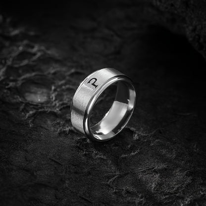 STAINLESS LETTER RING