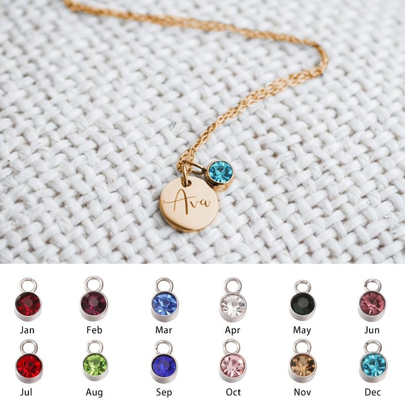 CUSTOMIZED NAME NECKLACE WITH BIRTHSTONE