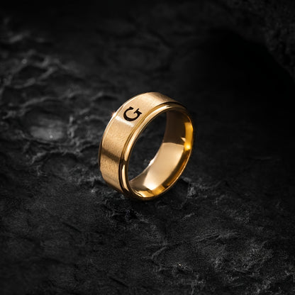 STAINLESS LETTER RING