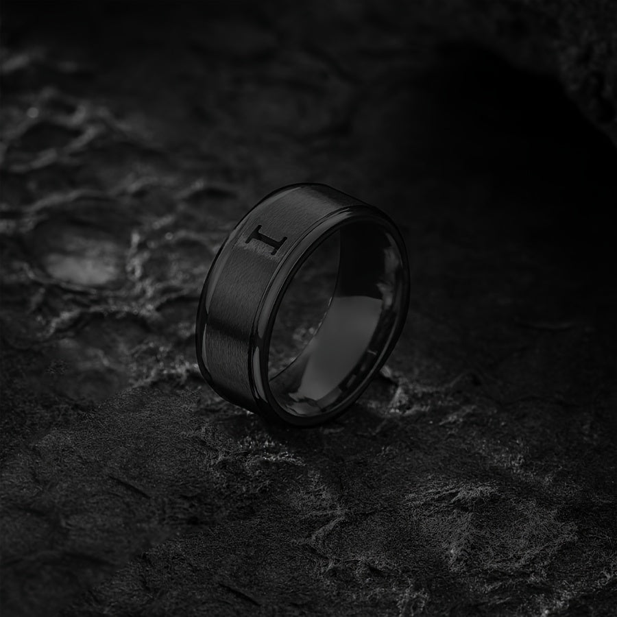 STAINLESS LETTER RING