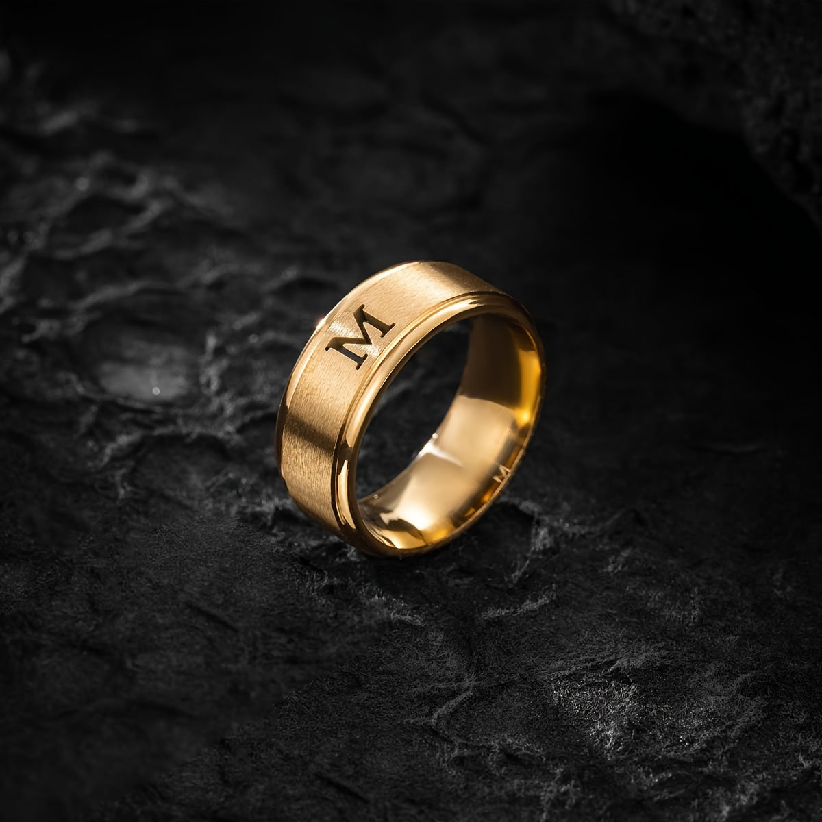STAINLESS LETTER RING