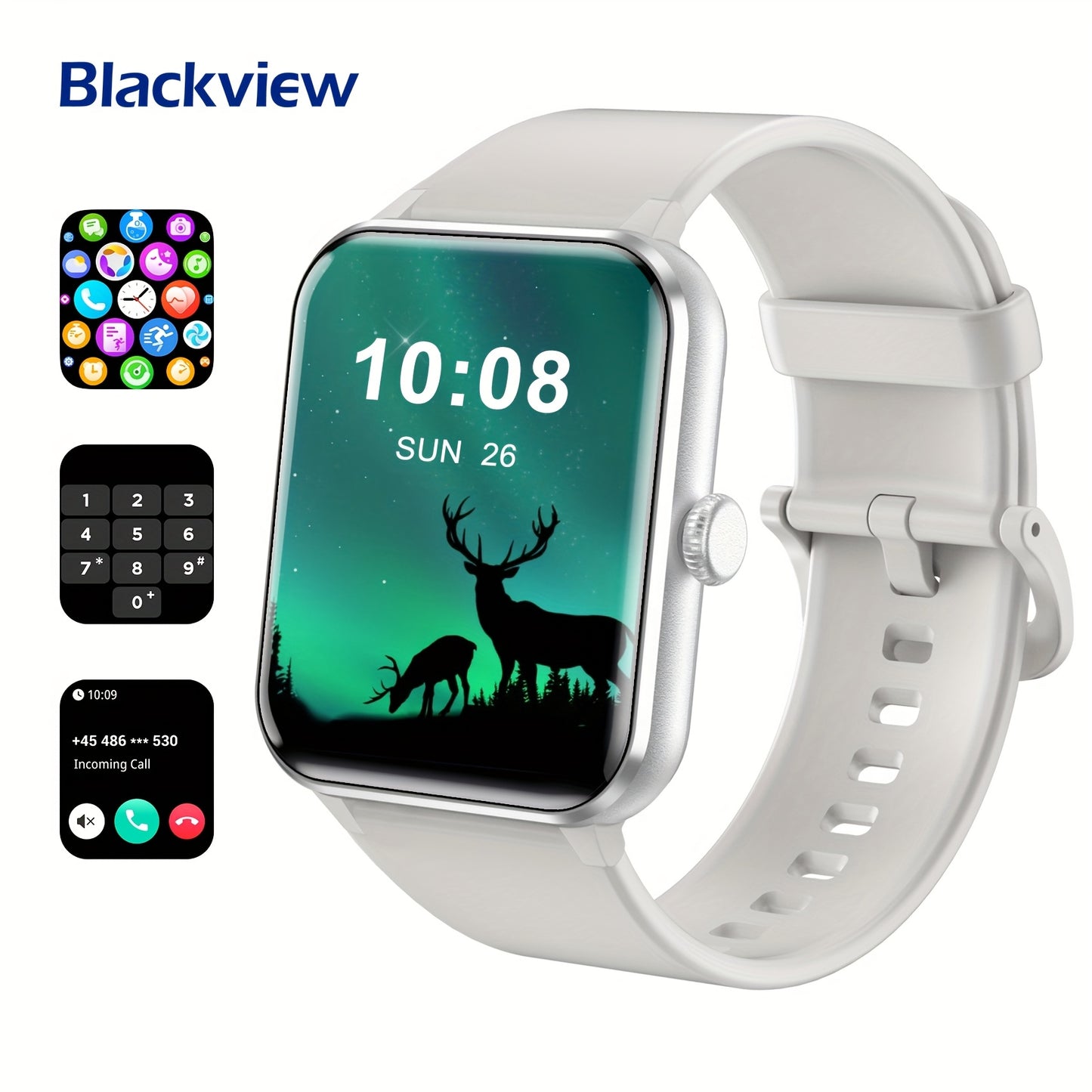 Smart Watch for Men, 4.7cm Smartwatch (Answer/Make Call), Fitness Tracker, 100+ Sport Modes, Real-time Data Monitoring, Pedometer, Smartwatches for iPhone And Android, Best Gift