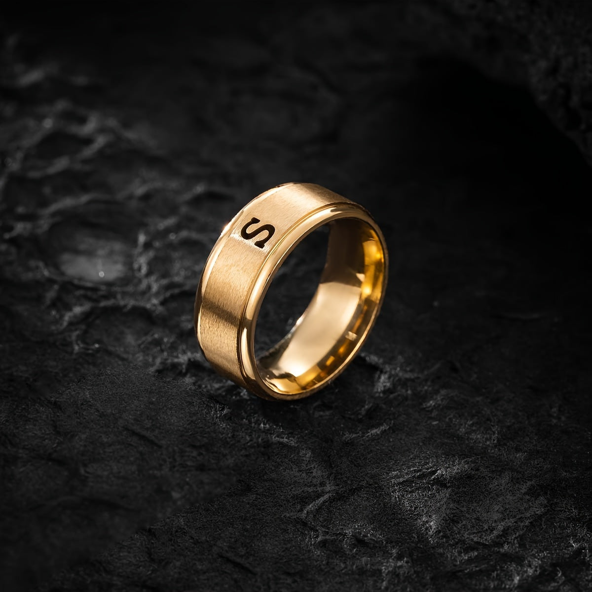 STAINLESS LETTER RING