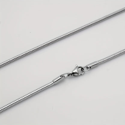 Titanium Stainless Steel Snake Chain Necklace