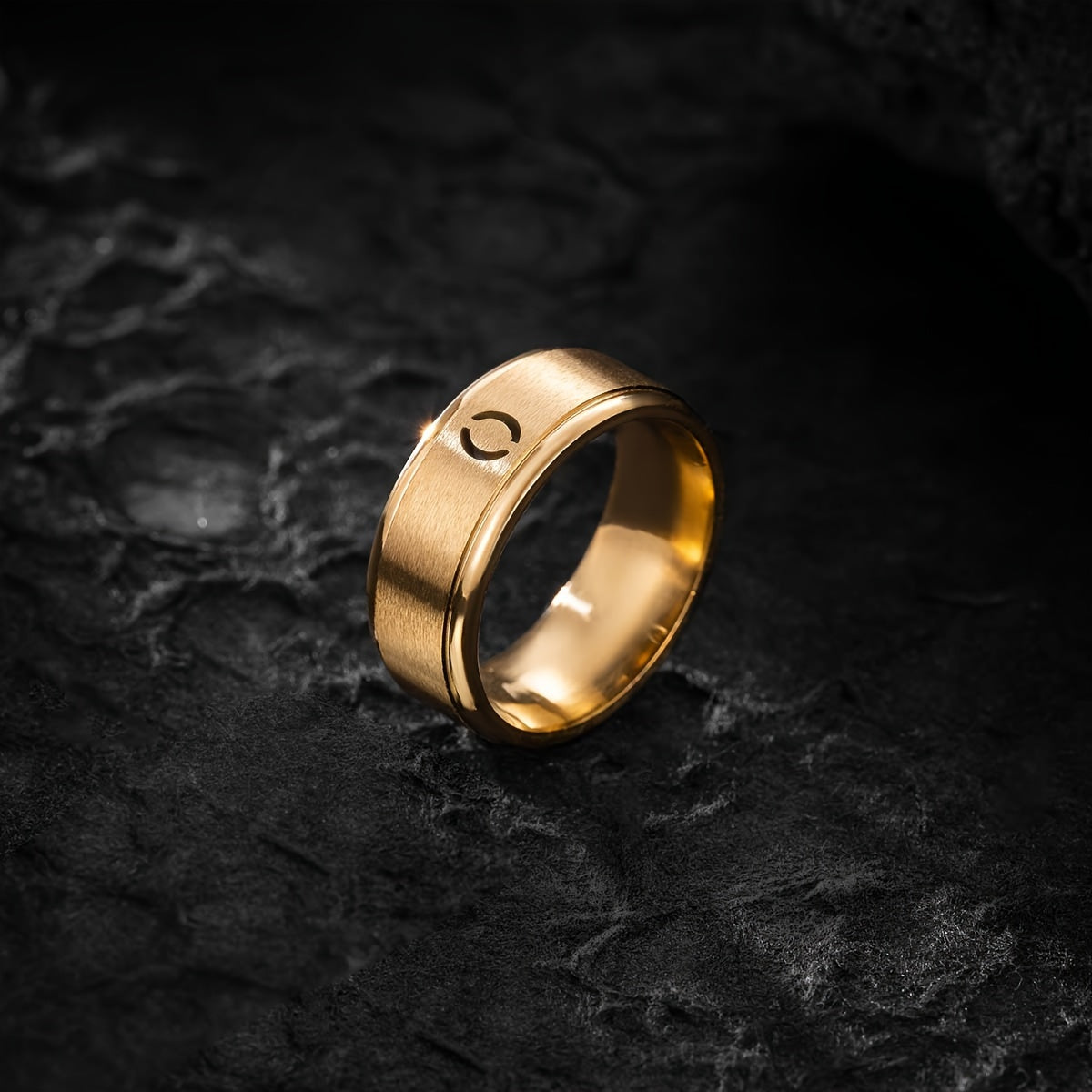 STAINLESS LETTER RING