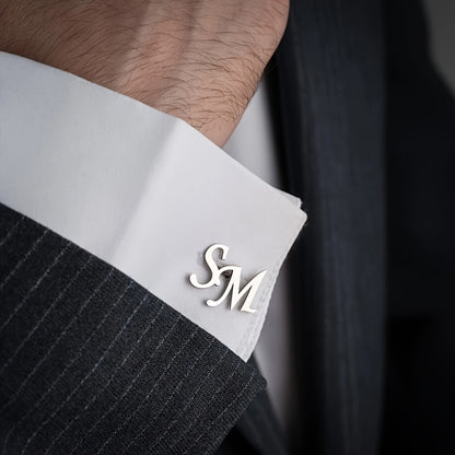 CUSTOM INITIALS CUFFLINKS