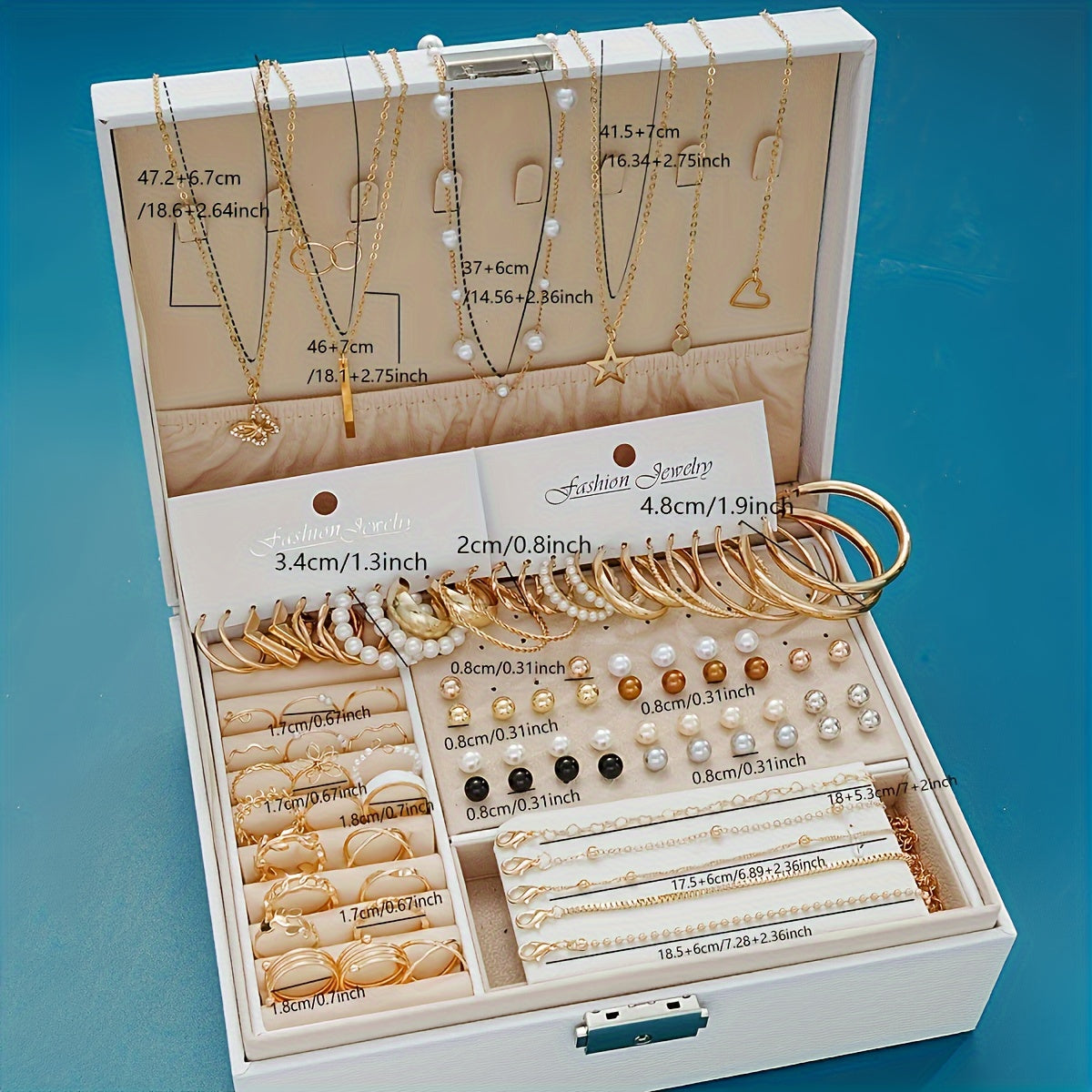 86-Piece Elegant Women’s Jewelry Set