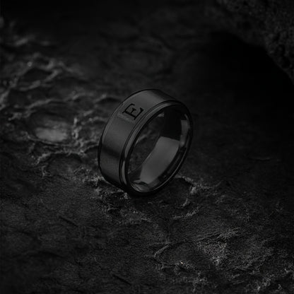 STAINLESS LETTER RING