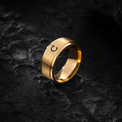 STAINLESS LETTER RING