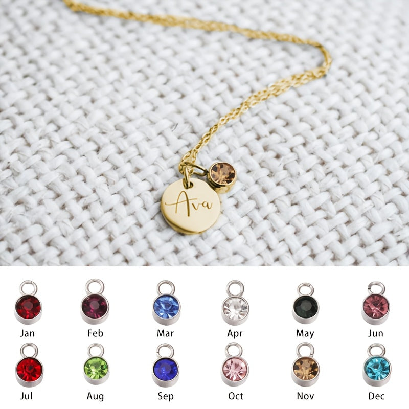 CUSTOMIZED NAME NECKLACE WITH BIRTHSTONE