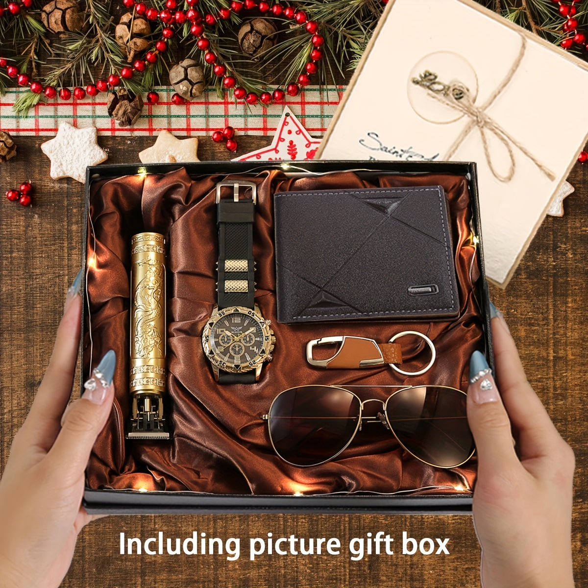 Complete 7-Piece Men’s Luxury Gift Set — Ready to Impress.