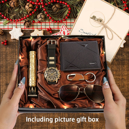 Complete 7-Piece Men’s Luxury Gift Set — Ready to Impress.