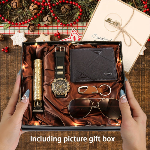 Complete 7-Piece Men’s Luxury Gift Set — Ready to Impress.