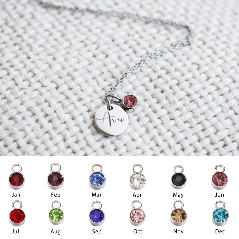 CUSTOMIZED NAME NECKLACE WITH BIRTHSTONE