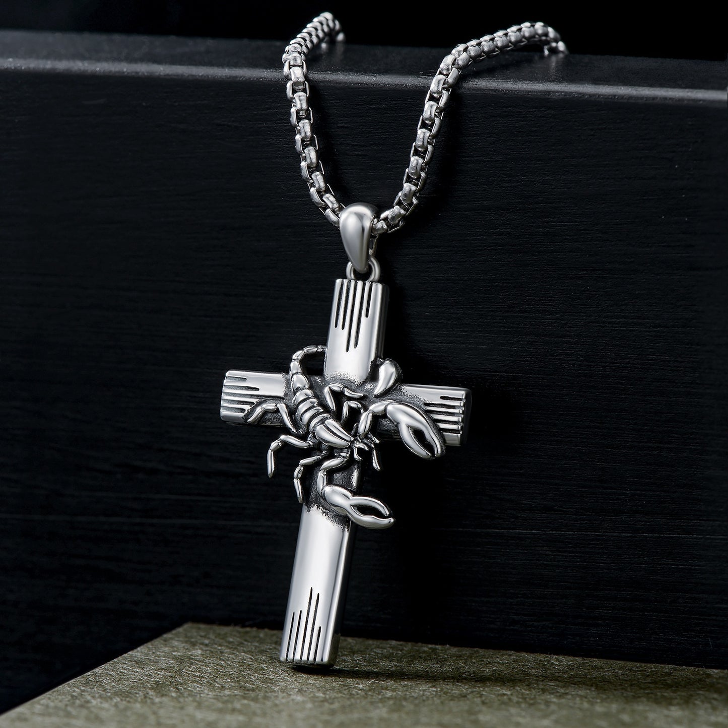 ZODIAC CROSS NECKLACE 925 STERLING SILVER