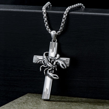 ZODIAC CROSS NECKLACE 925 STERLING SILVER