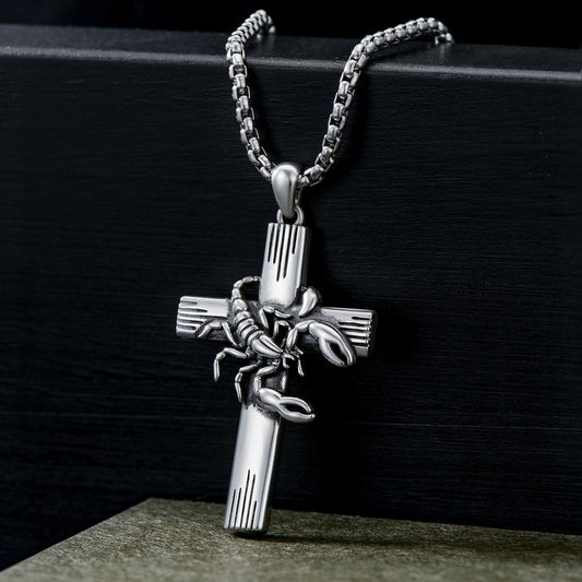 ZODIAC CROSS NECKLACE 925 STERLING SILVER