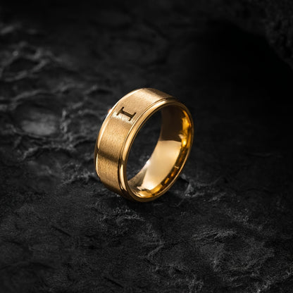 STAINLESS LETTER RING