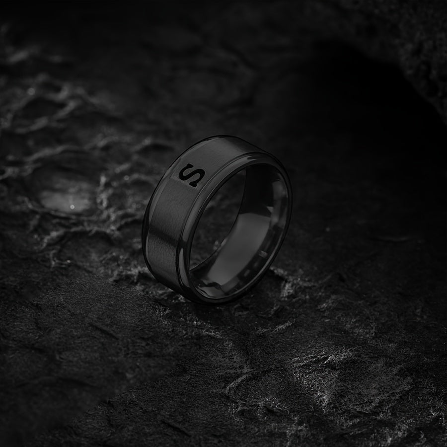 STAINLESS LETTER RING