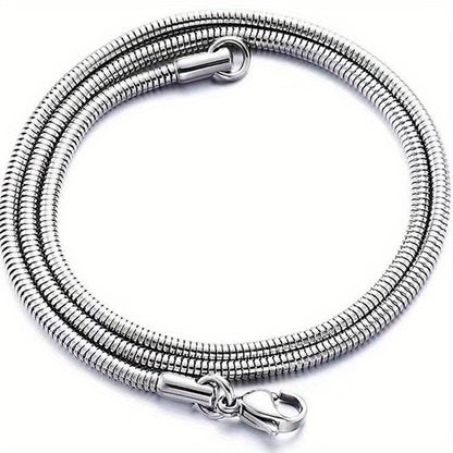 Titanium Stainless Steel Snake Chain Necklace