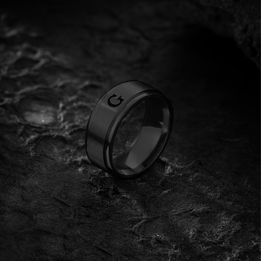 STAINLESS LETTER RING